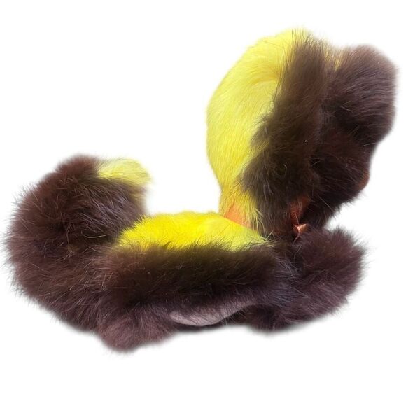 Vintage Rushton Rubber Faced Skunk Hanging Yellow Ornament 1950’s Rare Toy Anima - Picture 11 of 12